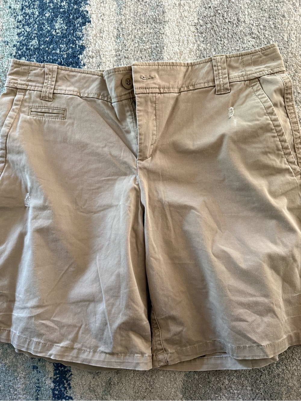 New York & Company Beige/Tan Bermuda Shorts